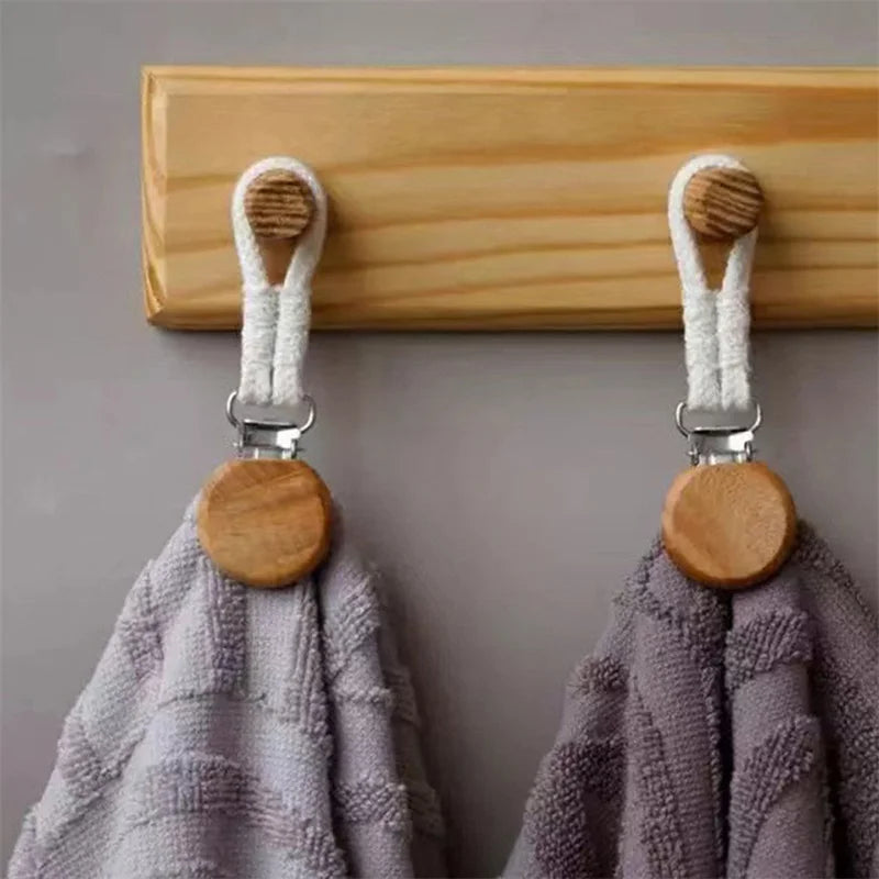 Handtuchclips mit Aufhängeschlaufe für Küche und Bad
