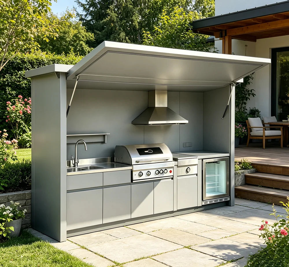 Outdoor-Küchenschränke für den BBQ-Bereich