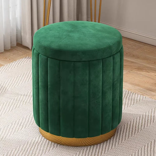 Runder Sitzhocker mit Stauraum